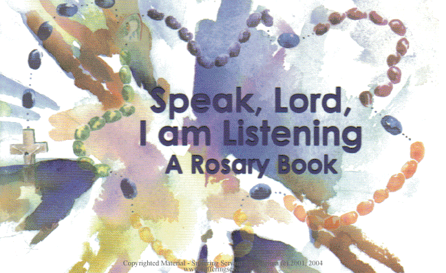 Speak Lord I am Listening Scriptural Rosary Book Animation
